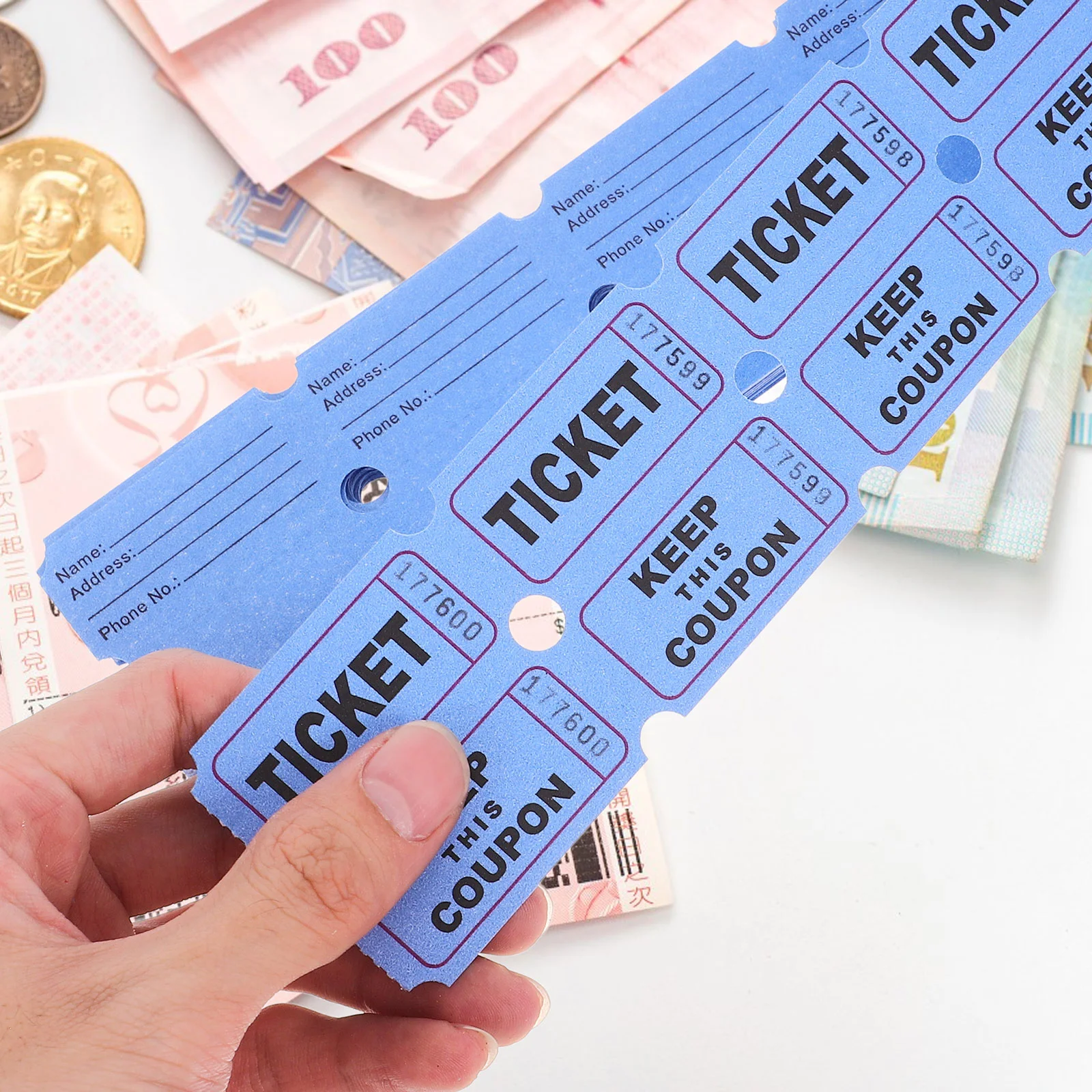 600 Pcs Raffle Tickets Double Roll Raffle Tickets Raffle Tickets Raffle 