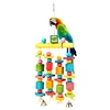 Bird Parrot Toy Chewing Bite Cage Hanging Accessories Swing Climb Chew Toys Parakeet Climbing Bird Standing Branches Toys 3