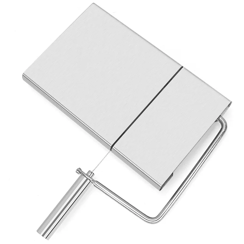 Stainless Steel Cheese Slicer with Calibration Board Easy to Use Cutting Cake Butter&Ham Kitchen Accessories Tools