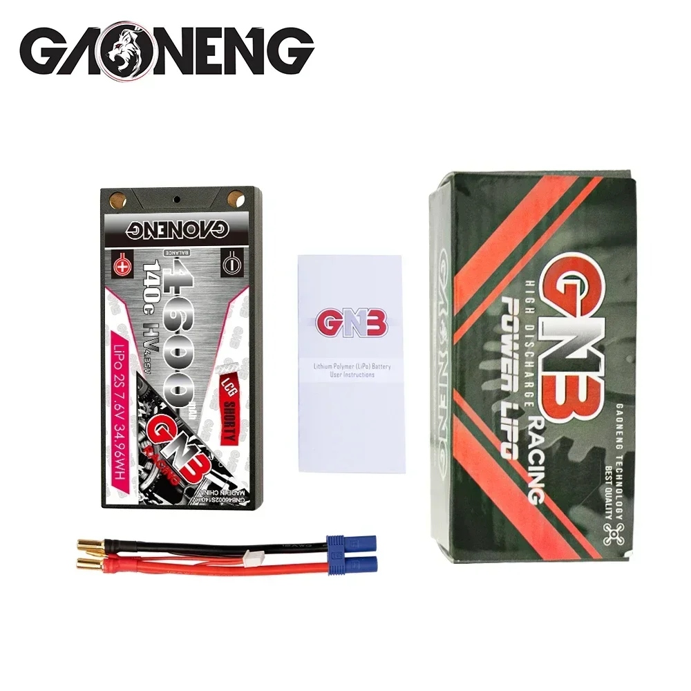 Batterie LiPo 7.6V 4600mAh 140C 2S HV pour RC - XT60/EC5/T Plug