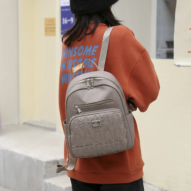 New 2024 Leisure Korean Edition Women's Oxford Backpack Fashionable and Minimalist Urban Commuter Travel Backpack
