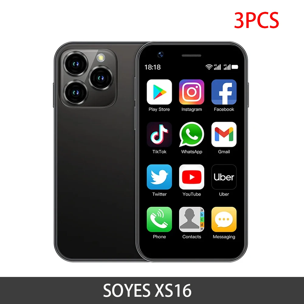 ミニ携帯電話SOYES-XS16,スマートフォン,Android 10,デュアルSIM