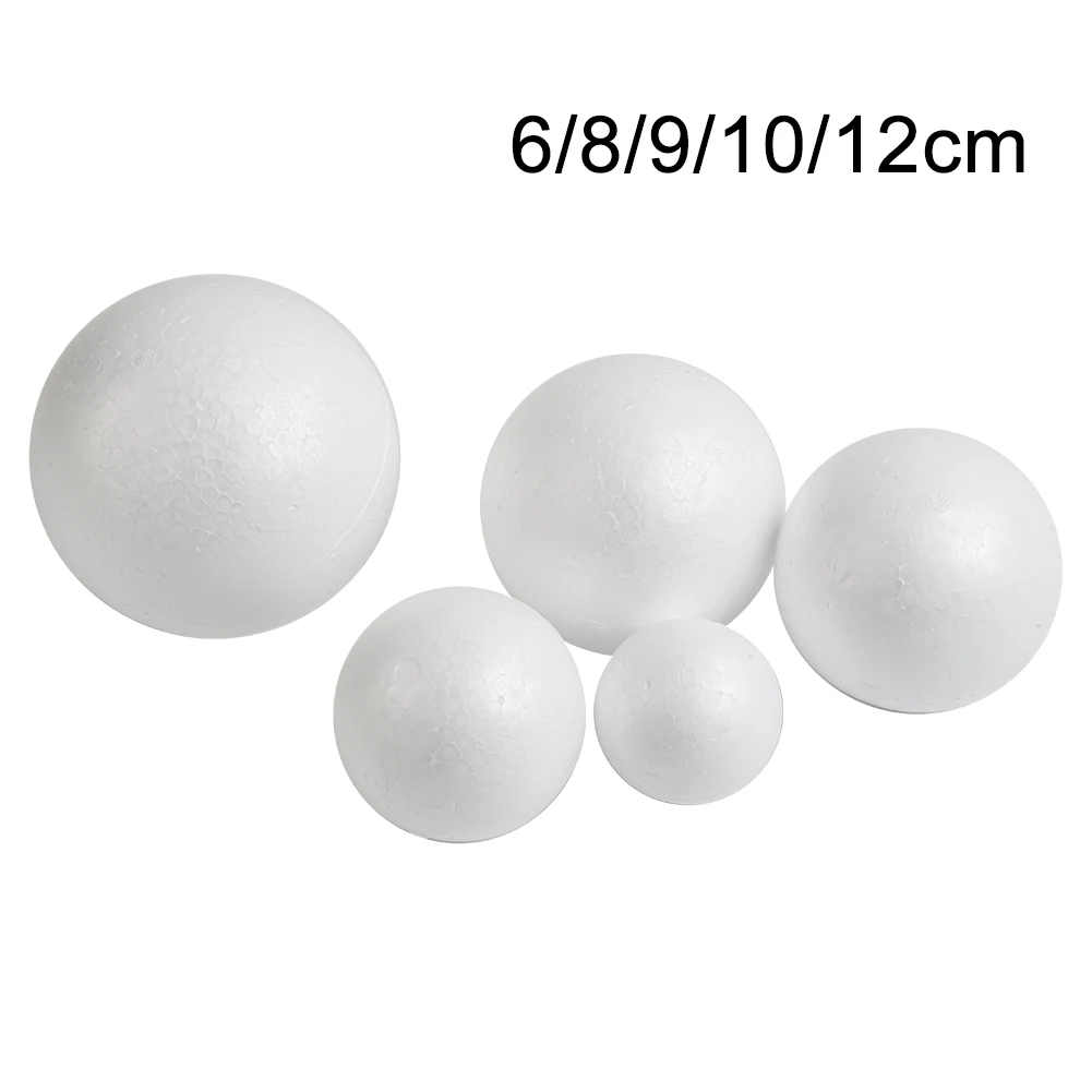 1 Stück leere runde Kugel aus massivem Polystyrol schaum für Hochzeits feiern 6cm/7cm/8cm/9cm/10cm/12cm hand gefertigte DIY-Produktion – Detail 30