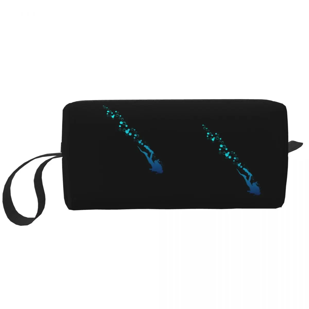 

Scuba Diving Lover Scuba Diver Large Makeup Bag Zipper Pouch Travel Cosmetic Bags Storage Bag for Women