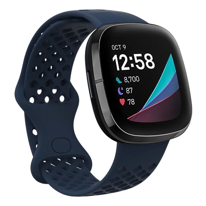 Breathable Sport Silicone Wristband Replacement Strap