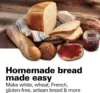 Beach Digital Electric Bread Maker Machine Artisan and Gluten-Free, 2 lbs Capacity, 14 Settings, Black and Stainless Steel 2