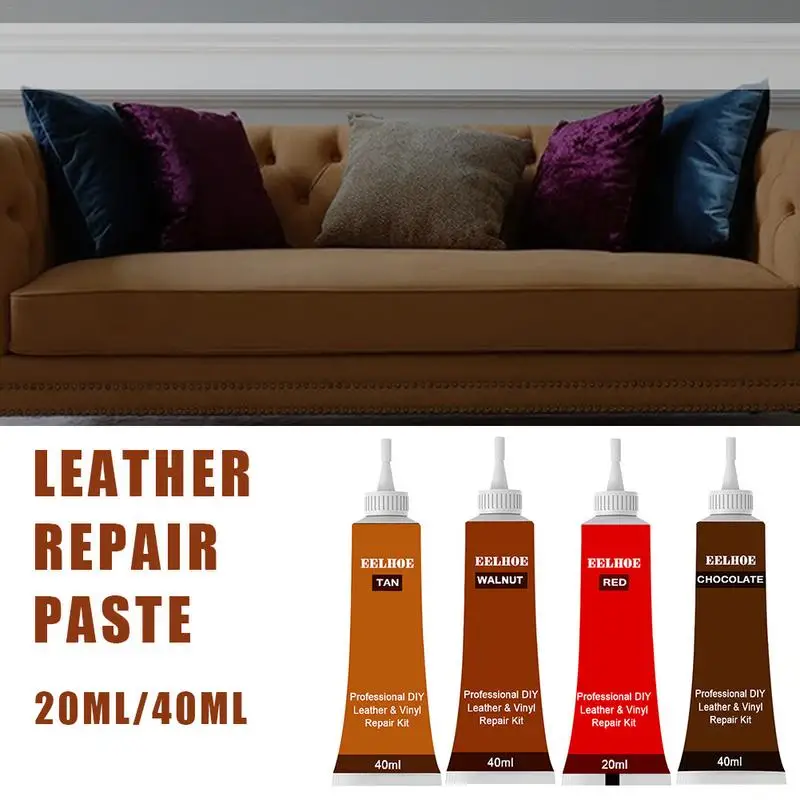 

Vinyl Repair Kit For Car Seats Extend Lifespan Advanced Leather Repair Gel For Furniture Sofa Couch Jacket Shoes Leather Filler