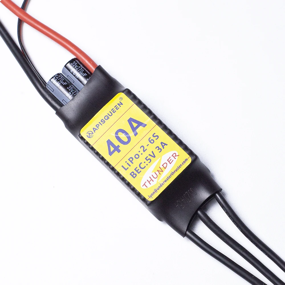 40/60/80/100/120A ESC электрический регулятор скорости 2-6S 5 В/6 в/7,4 В 5A BEC с разъемом XT60/90 и 4,0 мм для подводного Thruster