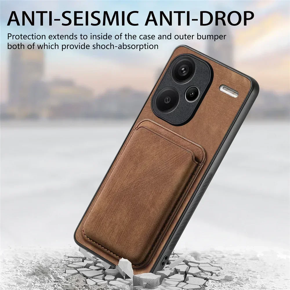 2-in-1 Detachable Leather Back Cover Case