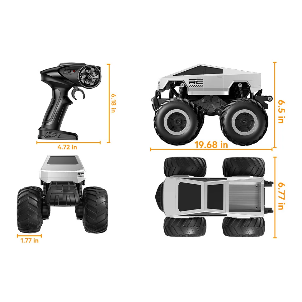 New Cyber Rc Car High-Speed Shockproof 4wd Off-Road Climbing Remote Control Car Handle Remote Control Car Boy Toy Children Gift 6