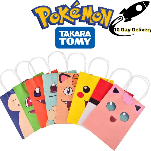 Pokemon Anime periferiche tema di compleanno sacchetto regalo Pikachu Party  Candy Snack sacchetto regalo Charmander Squirtle regalo giocattolo per  bambini - AliExpress