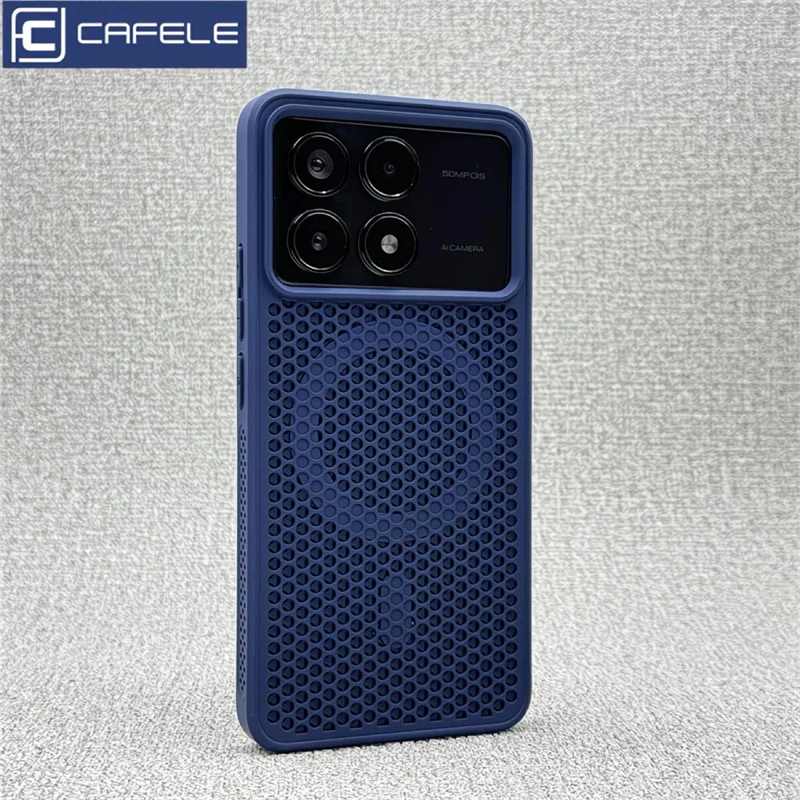 Magnetic Cooling Honeycomb Mesh Shockproof Bumper Case