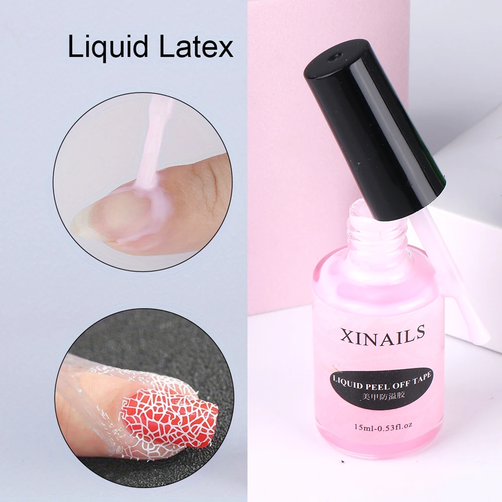 15ml Nail Peel Off Liquid Anti-Overflow Glue Nail Art Edge Fast Dry Nails Finger Lacquer Protectors Skin Care DIY Manicure Tool