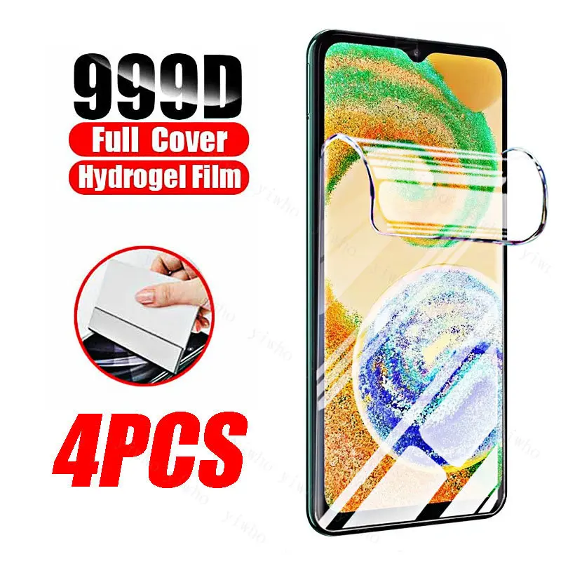 Premium Gel Hydrogel Screen Protector Film - 4 Pack