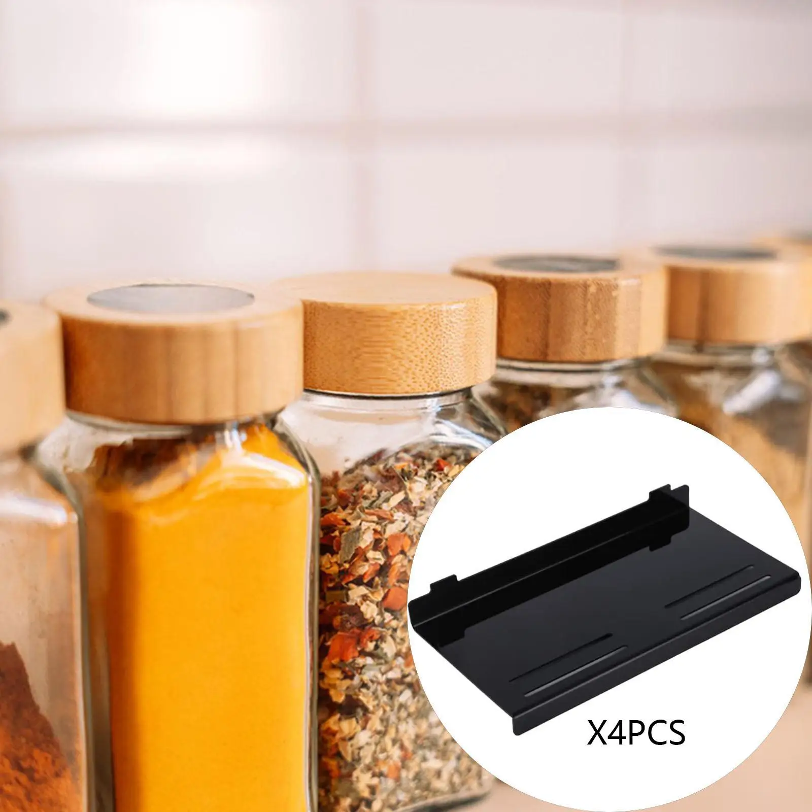 Spice Drawer Organizer, Spice Jars, Drawer Insert for Cabinet, Pantry