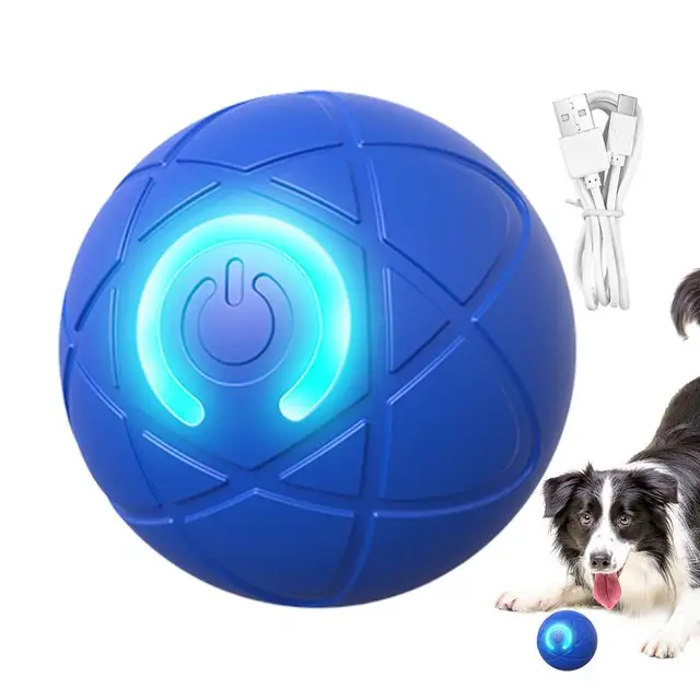 Active Rolling Ball For Dogs Vibrating Rolling Ball Automatic Rolling Ball Toys For Puppy USB Rechargeable Interactive Dog 1