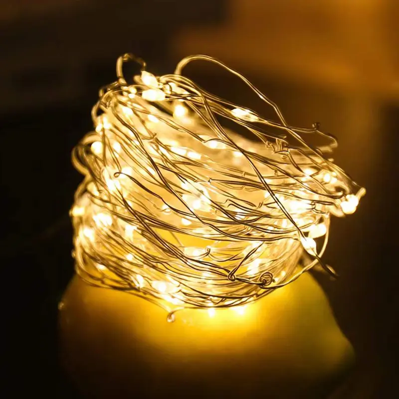 Led Copper Wire Fairy Lights Waterproof LED String Lights Battery Operated  DIY Wedding Party Christmas Decoration Garland - Image 10