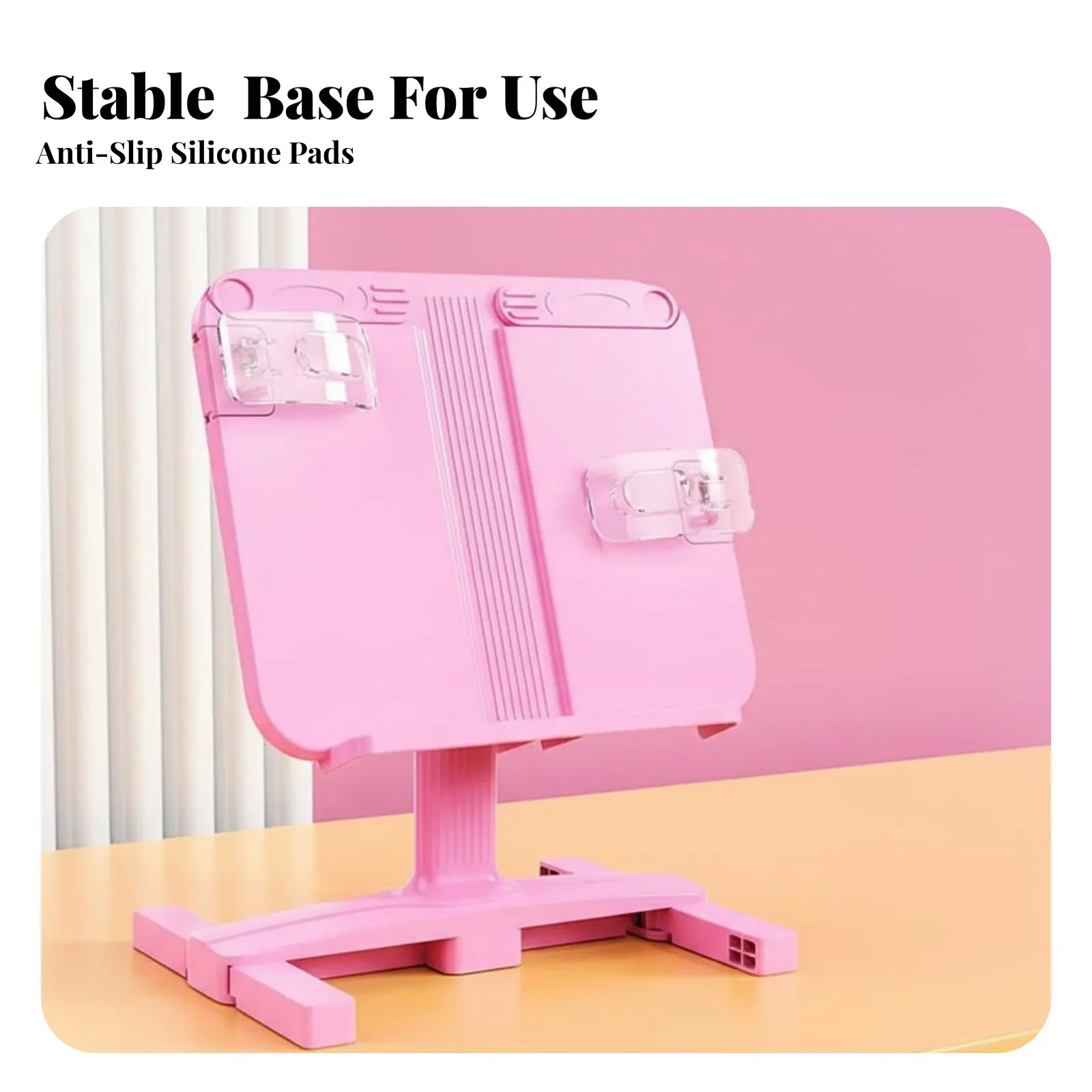 조절 가능한 데스크탑 북스탠드 접이식 디자인 조절 가능한 독서대 학생들을 위한 다기능 적응형 사용