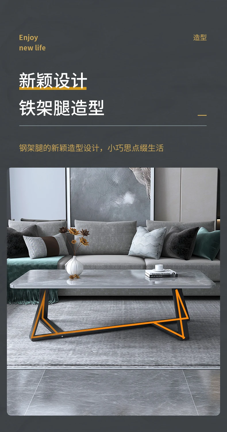 Luxury Coffee Tables Living Room Modern Design Marble Top Minimalist Low Dinning Table Nordic Mesa Auxiliar Bedroom Furniture