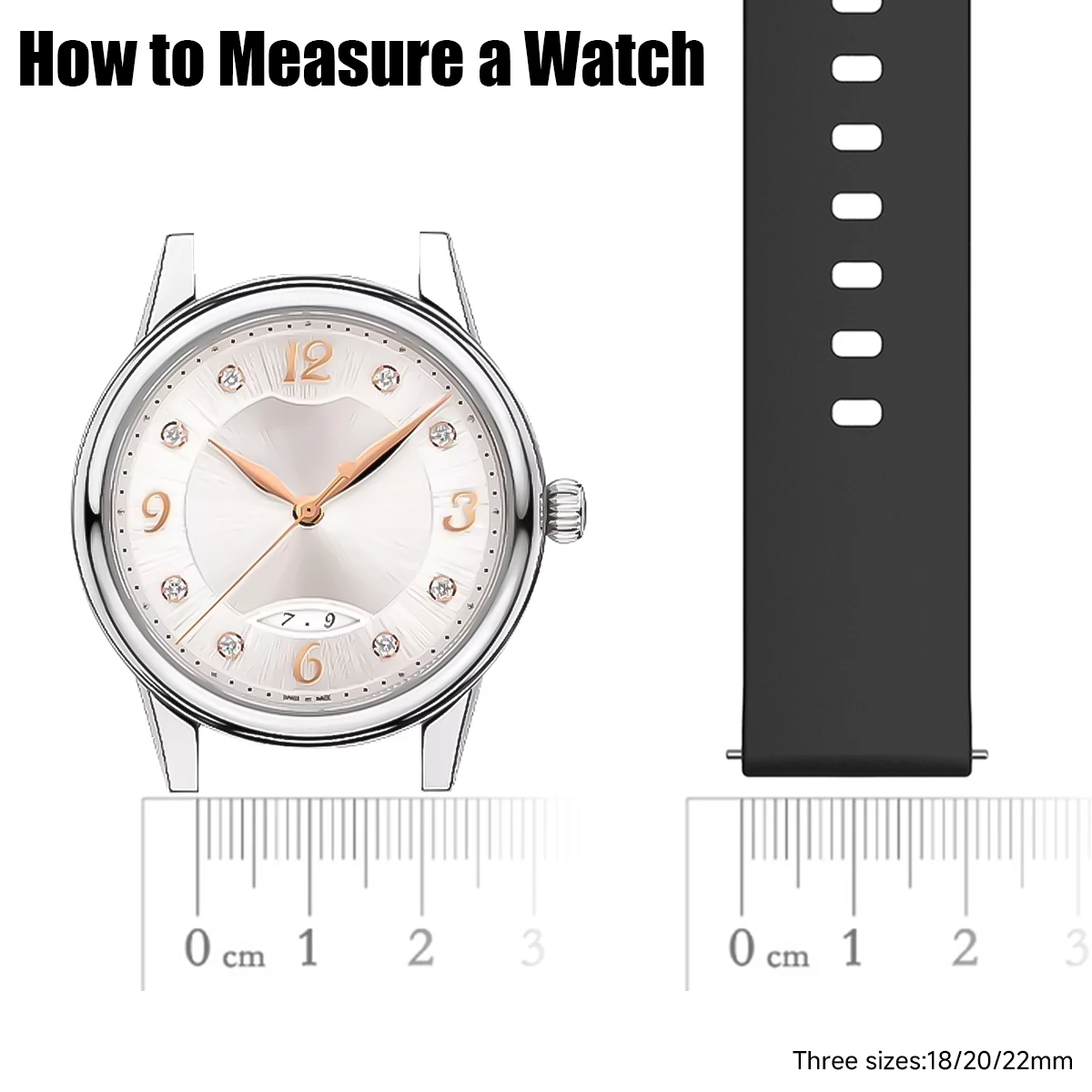 Versatile Silicone Watch Band - Adjustable Strap