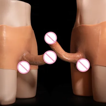 Strapon Hollow/Solid Penis Panties Skin Feeling Silicone Lesbian Underwear Dildo Real Male Dick Adult Sex Toys For Women Men 3