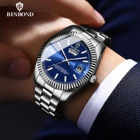 BINBOND B7012 hommes mode affaires sport montre à Quartz 30M étanche lumineux classique calendrier horloge créative hommes montre-bracelet 6