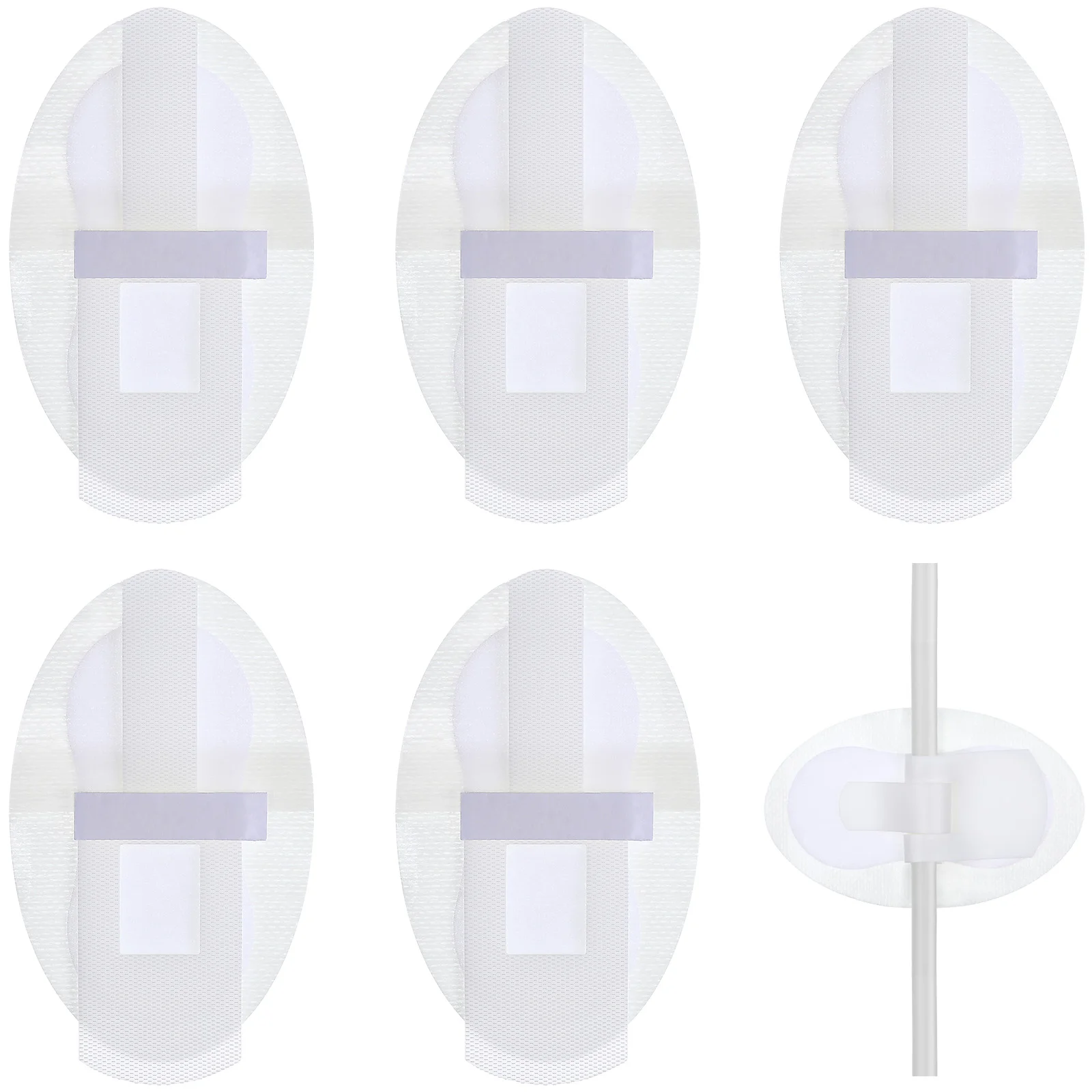 

6 Pcs Catheter Fixation Suprapubic Drainage Cateter Tube Stabilization Device Sticker