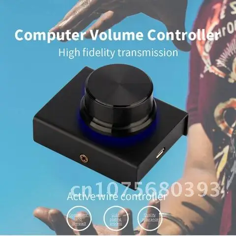 

Lossless USB Volume Control for PC Laptop, Plug and Play Speaker Volume Controller with Digital One Key Mute Function Knob Adju