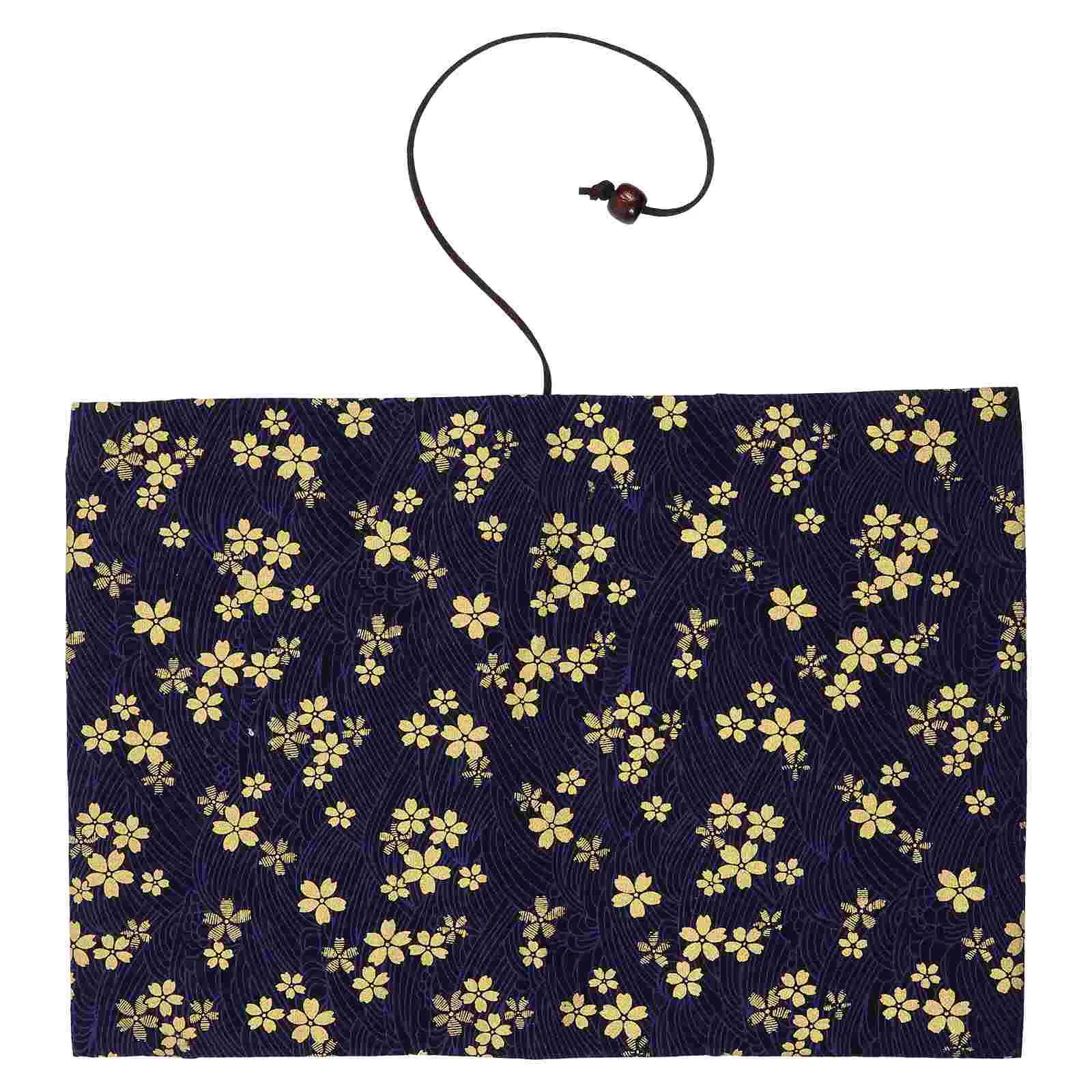 

Bronzing Hand Ledger Book Cover Cherry Blossoms The Gift Notebook Vintage Diary Sleeve Cloth Protective Student Child