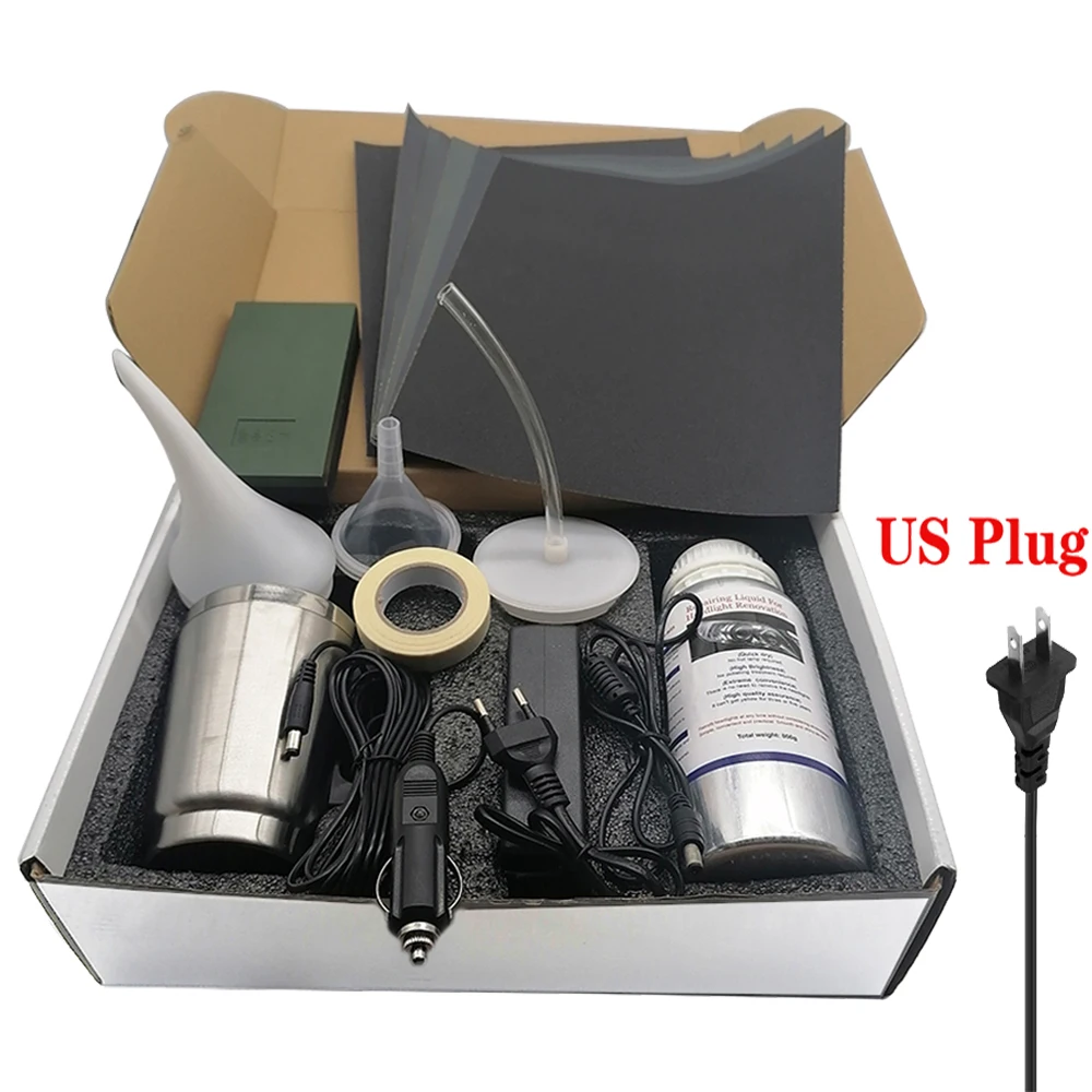 800ML Car Headlight Renovation Kit Car Headlight Polishing Repair Headlight Restoration Kits Car Polishing Evaporator Liquid