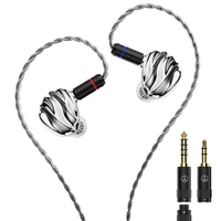 TRN SHELL Four-Unit Dynamic Driver Planar Hybrid IEM Earphones with Premium Silver-Plated Hybrid Cable 2