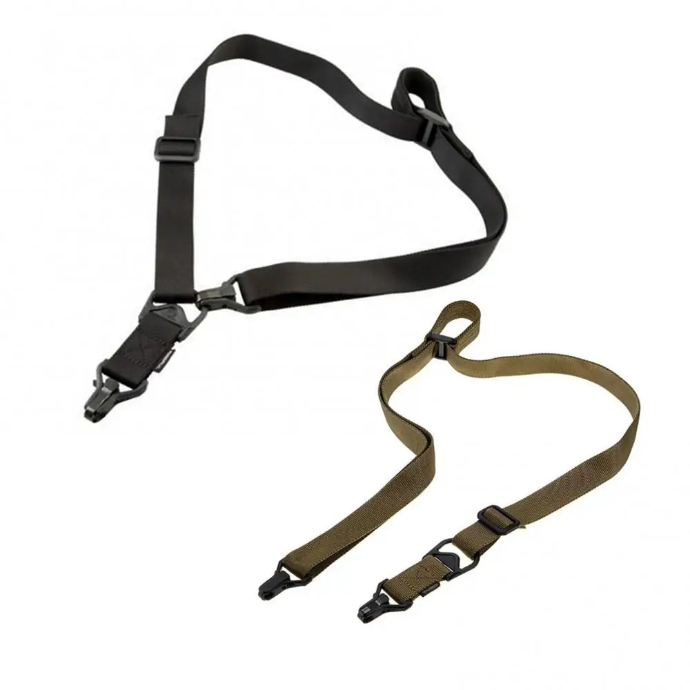 Gun Sling Nylon Outdoor Sports 2 Point Rifle Sling Clasp 100Kg Max Load Belt Strap War Paintball Hunting Military Strap Gun Sling