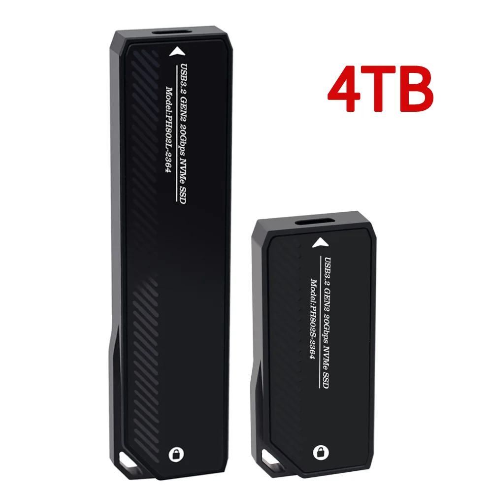 

M.2 To Type-C SSD Enclosure Adapter NVME 20Gbps Mobile Hard Disk Box Adapter Card External SSD Case Support M2 SSD 2280/42/60