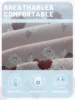 1 Simple modern Plant Flower Rose printed matte Fitted Sheet, bedroom printed bed cover, bedding (excluding pillowcases) 5