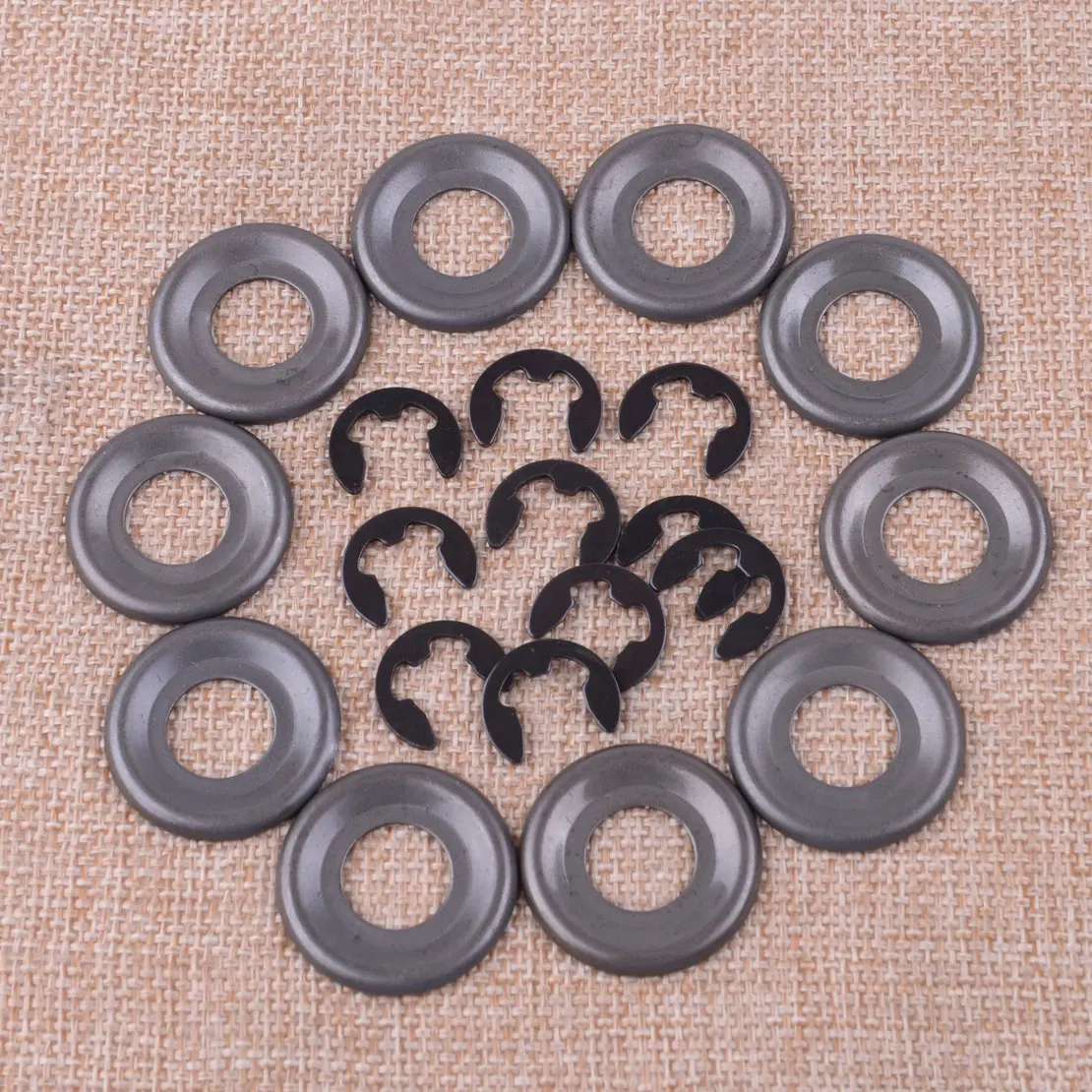 

LETAOSK 10Pcs Clutch Washer E-Clip Fit for Husqvarna 362 365 371 372 372XP 385 390 570 576 575 JONSERED 2165 2171 Chainsaws