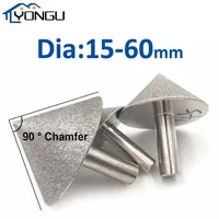 Diamond Chamfer Grinding Head Electric Hand Drill Abrasive Wheel Jade Bracelet Glass Stone Carving Conical Grinding Head
