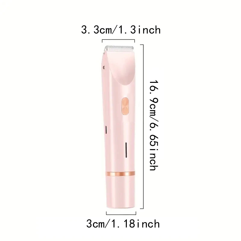 2-in-1 듀얼 헤드 여성용 전기 면도기, 여성용 전기 헤어 클리퍼, 여성용 전기 비키니 트리머
