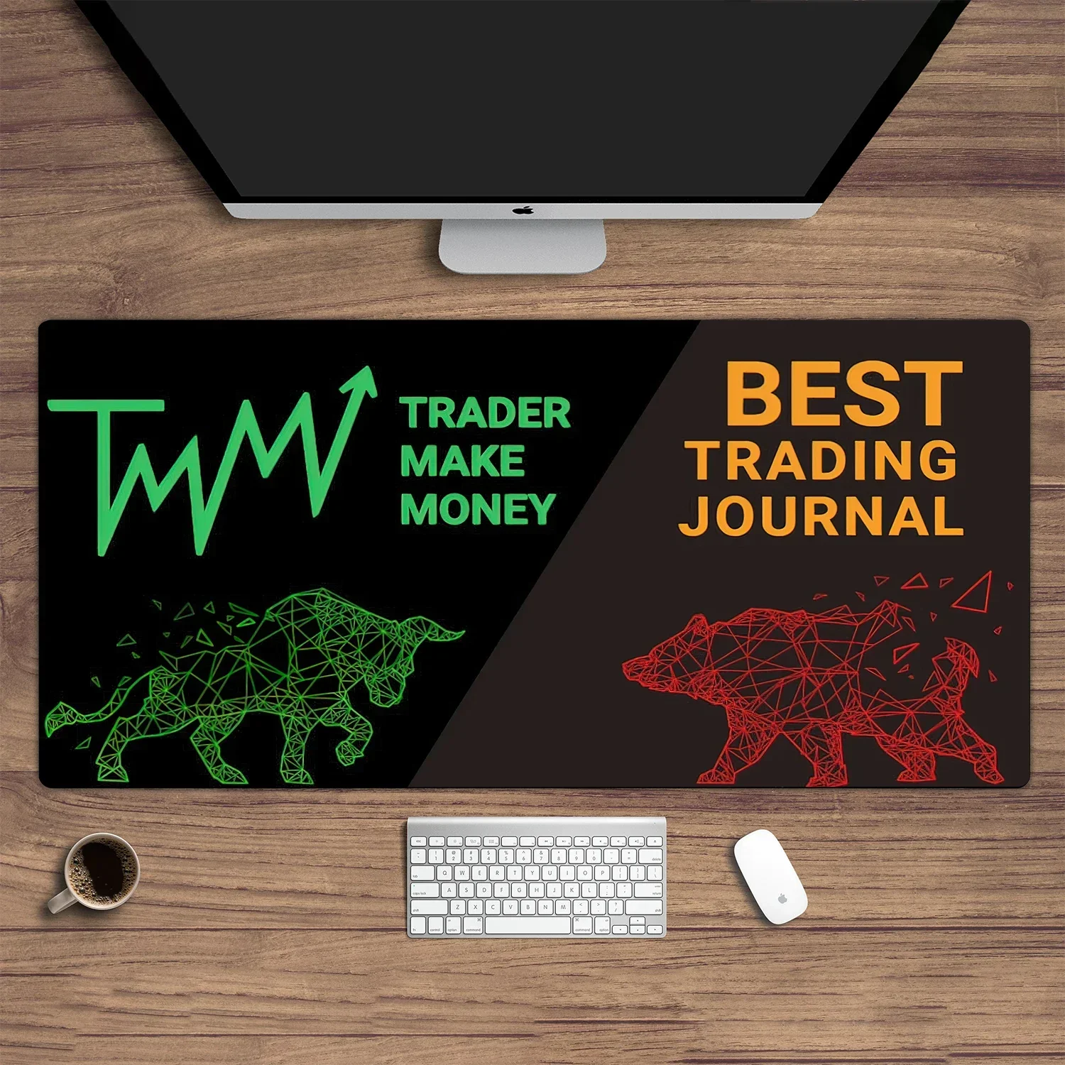 Hot Chart Pattern Mouse Pad for Stock Market Forex Trader Desk Pad Investor Gift Candlestick Pattern Art Keyboard Mouse Pad