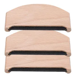 Eco - Friendly Wooden Fabric Shaver & Lint Remover Comb (Wooden 3PCS)