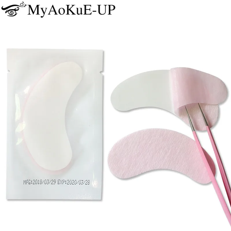 믹스 컬러 아이 패치 하이드로 겔 아이 패드 종이 스티커, 속눈썹 보호용 쿠션, 속눈썹 연장 용품, 메이크업 도구, 50 쌍 