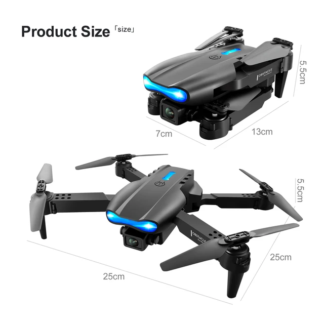 E99 K3 Pro RC Mini Drone Best 4K HD Dual Camera Aerial WIFI FPV Obstacle Avoidance Foldable Profesional Quadcopter Drone Toys 6