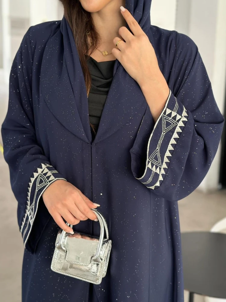 Vsadsau Eenvoudige Marokkaanse Jurken Kaftan Abayas Islamitische Vrouwen Lange Jurk Moslim Saoedische Gewaad Ramadan, Kastanjebruin, S