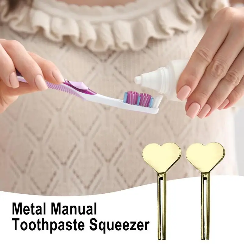 Metal Manual Toothpaste Squeezer Stainless Steel Dispenser Tube Squeezer Hand Cream Tube Key Roller Set Bathroom Accessories 5