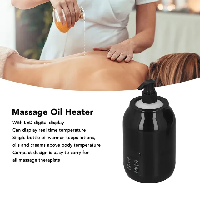 Single Bottle Massage Oil Heater Touch Control Thermostatic LED Massage Oil Warmer UK Plug 100‑240V 1 Set 3
