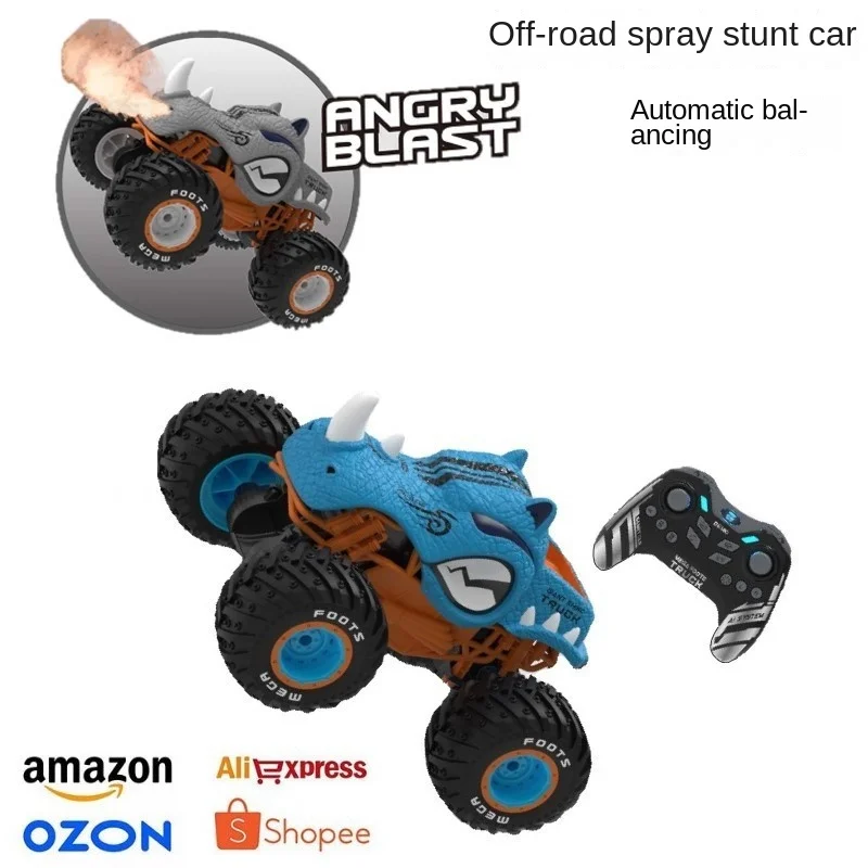 

2.4G gyroscope automatically balances off-road vehicle stunt climbing car driving spray children&s remote control toy.remotecar