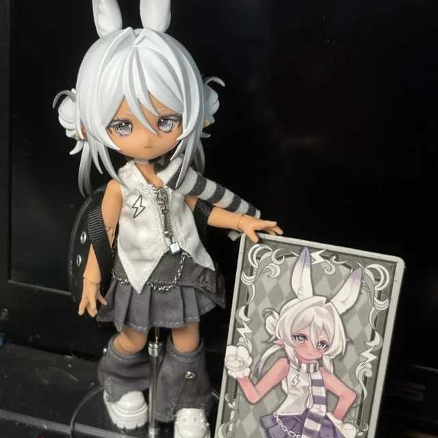 in stock Come4free 1/12 Bjd Blind Box Bonnie Meteorological Star Language Series Kawaii Rabbit Bjd Desktop Articulated Figure 5