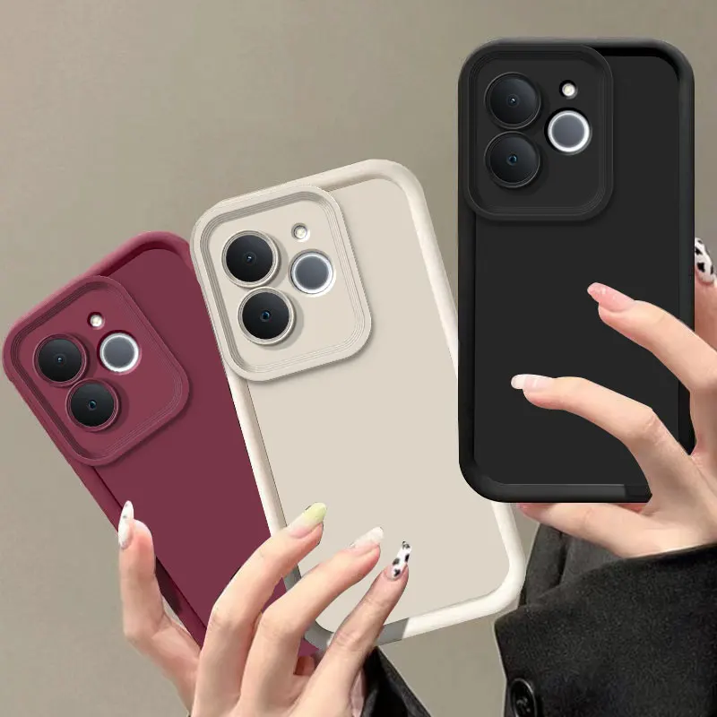 Soft Silicone Shockproof Phone Case - Candy Color Protective Cover