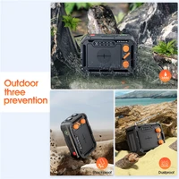 Hand Crank Solar Power Bank DC 5.0 Type C Input for iPhone 16 15 Samsung Powerbank with FM/AM Radio Flashlight Portable Charger 2