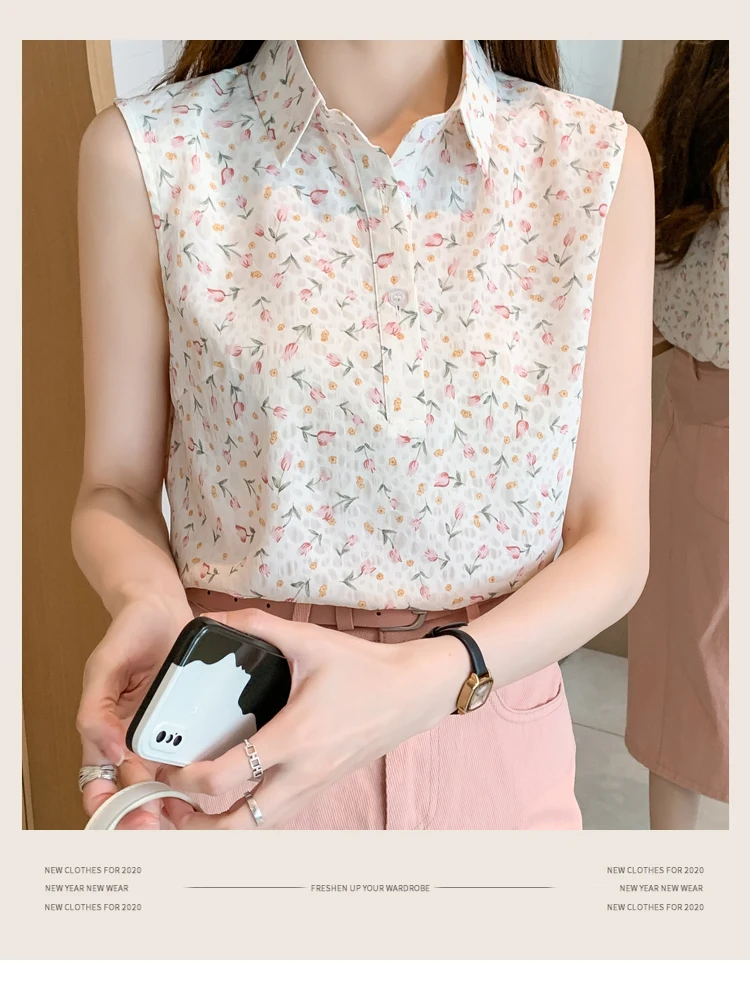 Chemisier Femme Chemise Ete 2020 Chemise Florale En Mousseline De