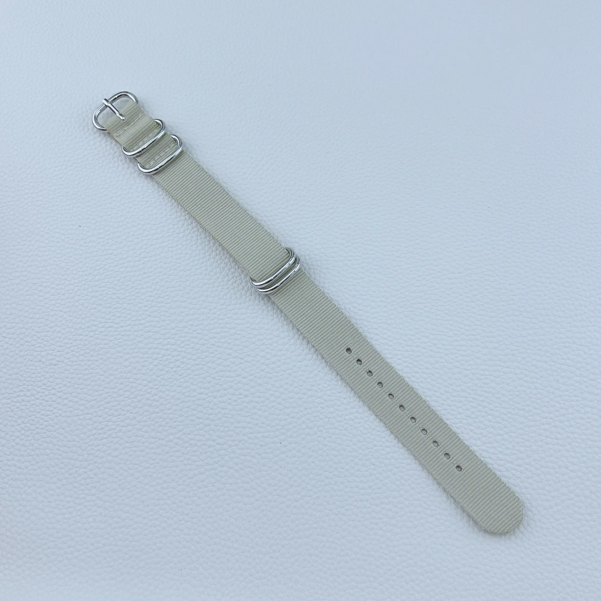 Durable Military-Grade Woven Nylon Watch Strap with Black Buckle